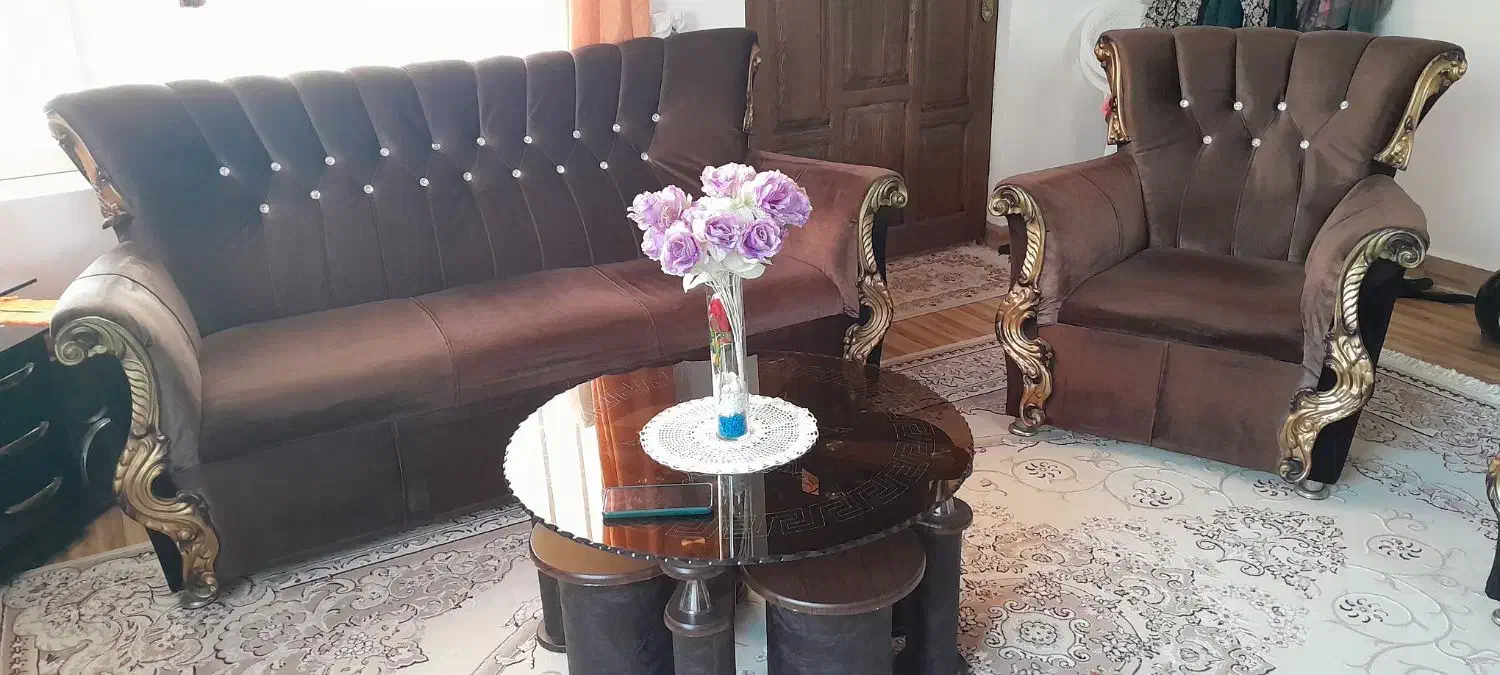 مبلمان راحتی ۷نفره|مبلمان خانگی و میز عسلی|سنگر, |دیوار