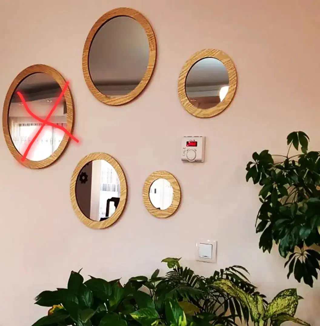 آینه تزیینی|آینه|خوی, |دیوار