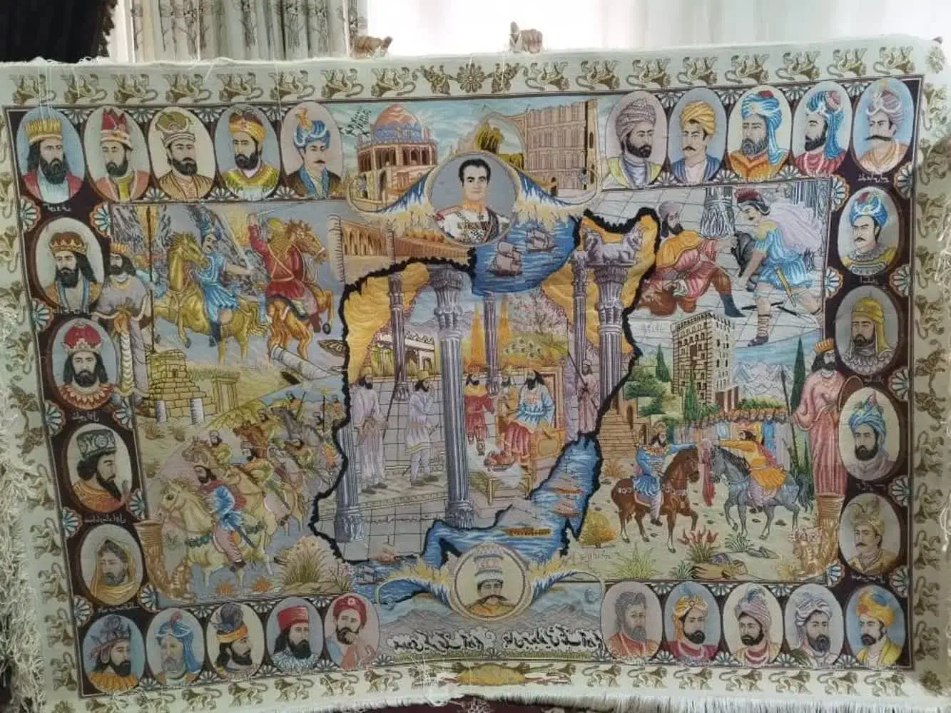 سلاطین|تابلو فرش|تبریز, |دیوار