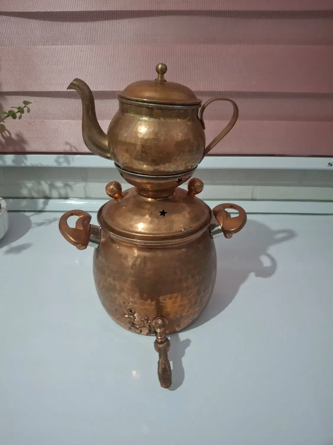 کتری قوری مس|قوری، کتری، قهوه‌ساز دستی|ماهدشت, |دیوار