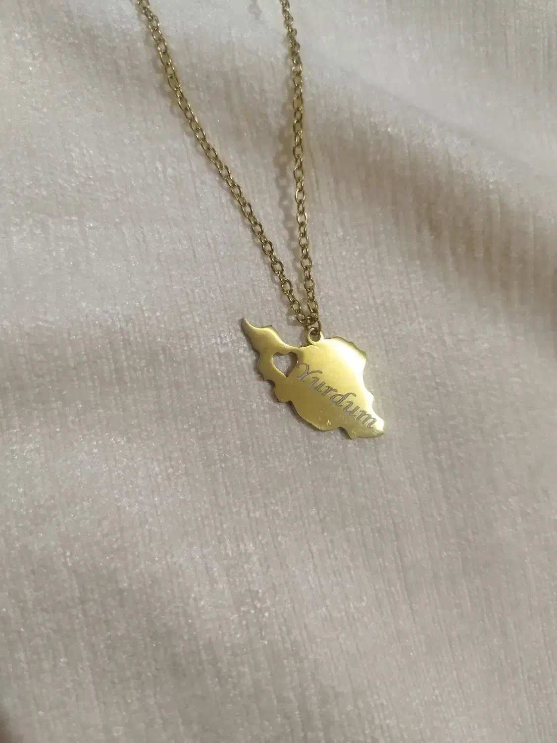 گردنبند حکاکی استیل رنگ ثابت|بدلیجات|تبریز, |دیوار