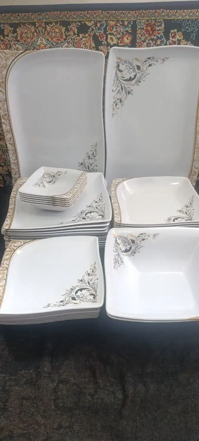 ملامین نگین یزد|ظروف سرو و پذیرایی|کرمانشاه, |دیوار