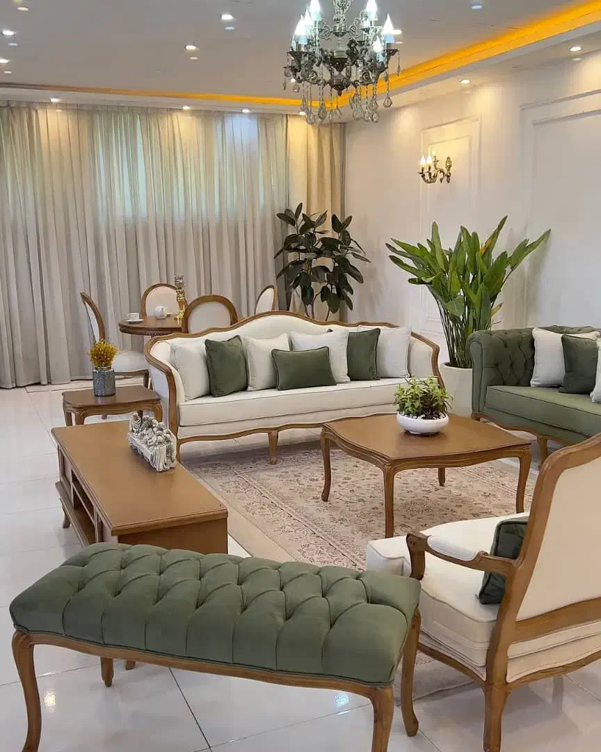 کلاسیک و راحت، مبل راحتی*+/ مبلمان7نفره روشنا|مبلمان خانگی و میز عسلی|ماسال, |دیوار