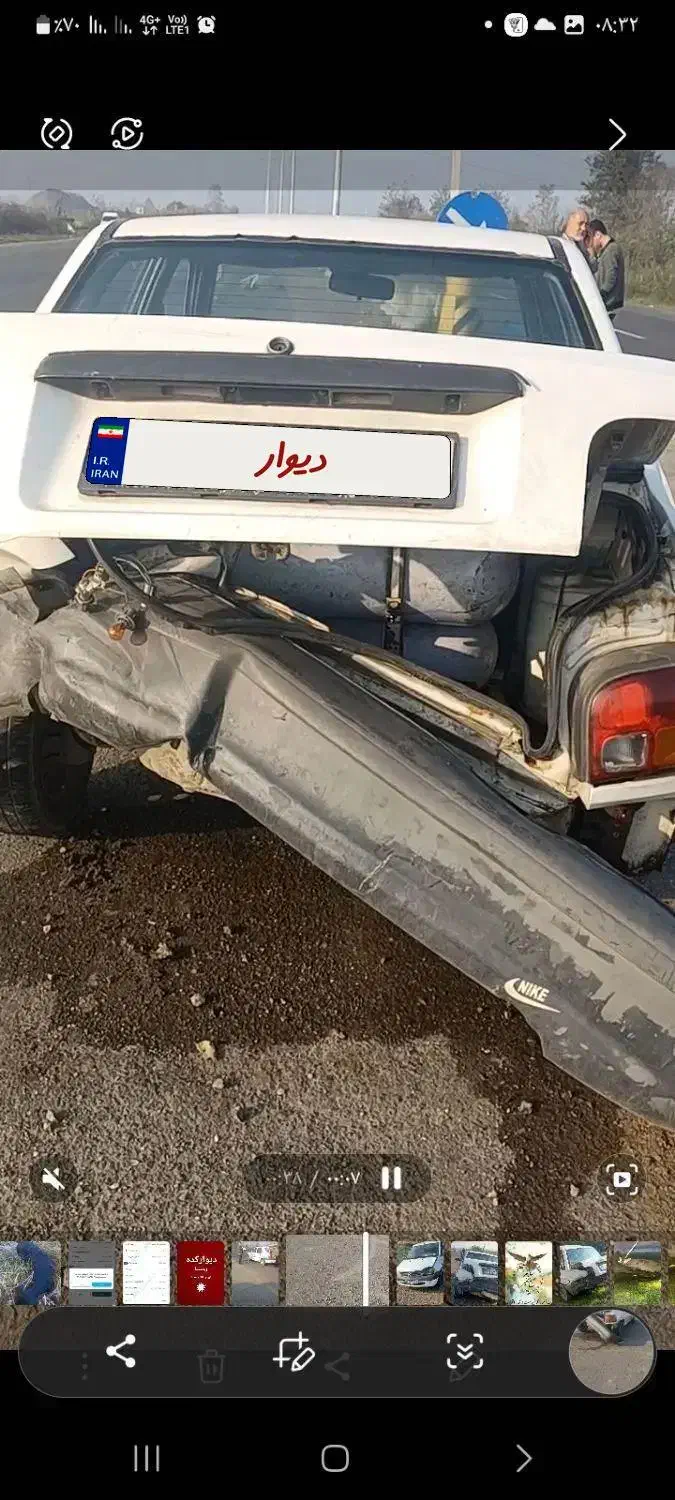 پراید صبا تصادفی|خودرو سواری و وانت|رودسر, |دیوار