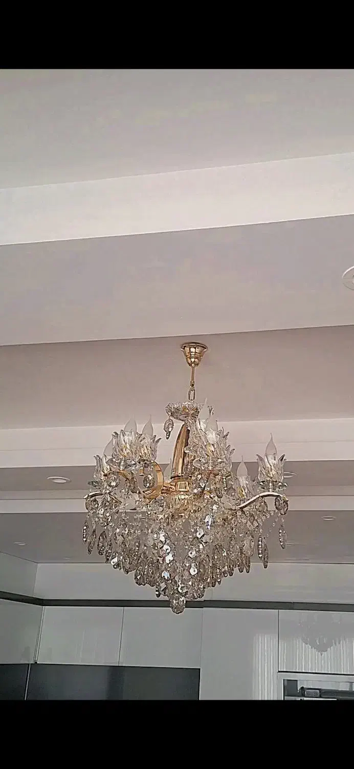 لوستر 6شاخه برنز|لوستر و چراغ آویز|رباطکریم, رباطکریم|دیوار