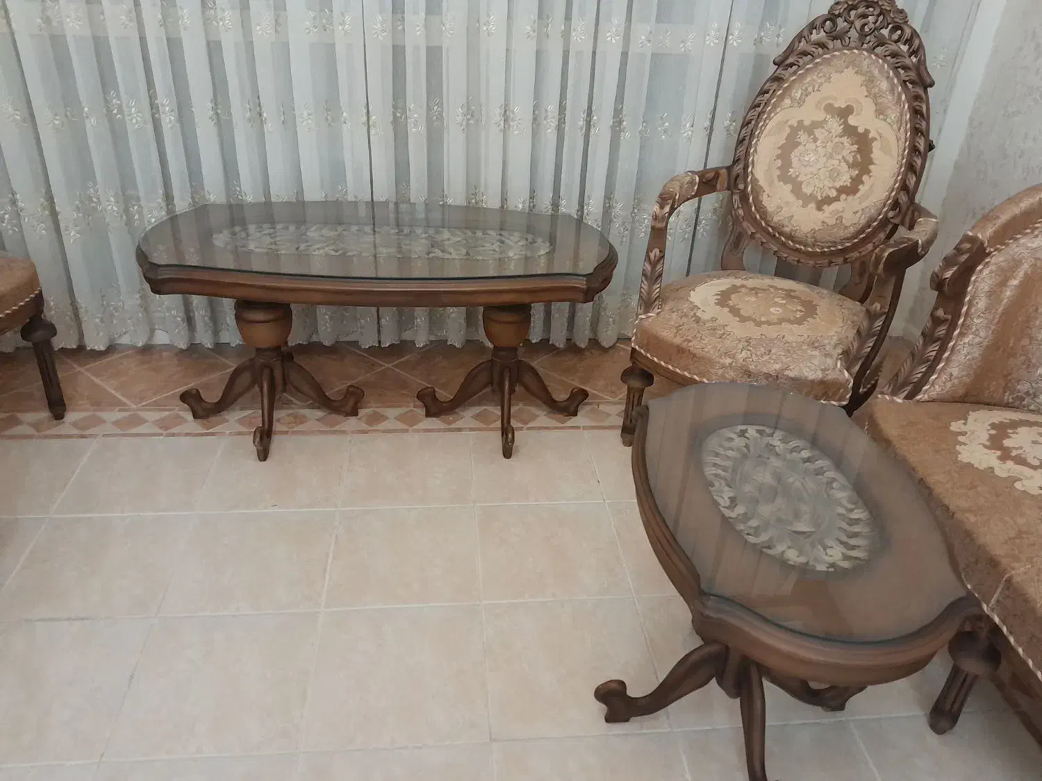 مبلمان استیل هفت نفره همراه با نهار خوری ۱۰ نفره|مبلمان خانگی و میز عسلی|تهران, مینیسیتی (شهرک نفت)|دیوار