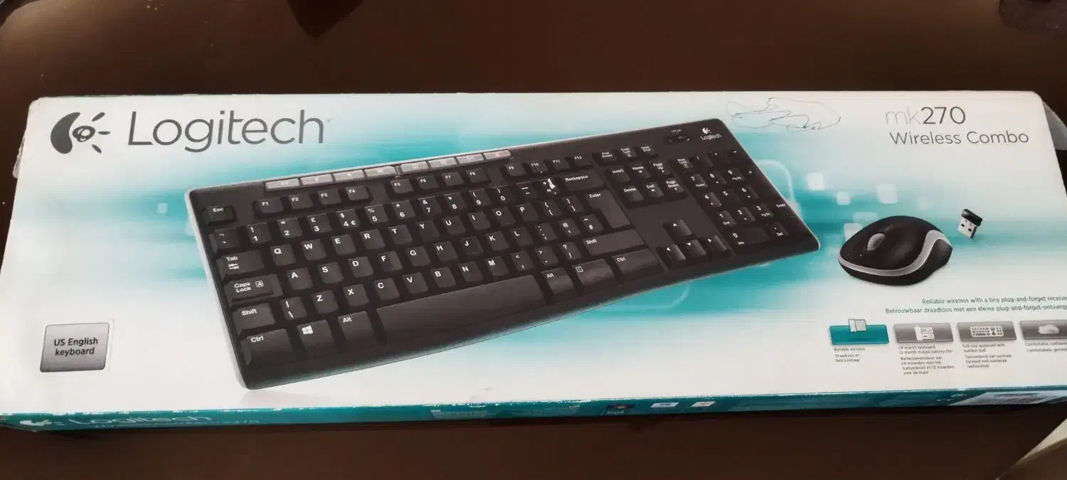 موس کیبورد بی سیم مارک لوجیتک|قطعات و لوازم جانبی رایانه|اصفهان, چشمه باقرخان|دیوار