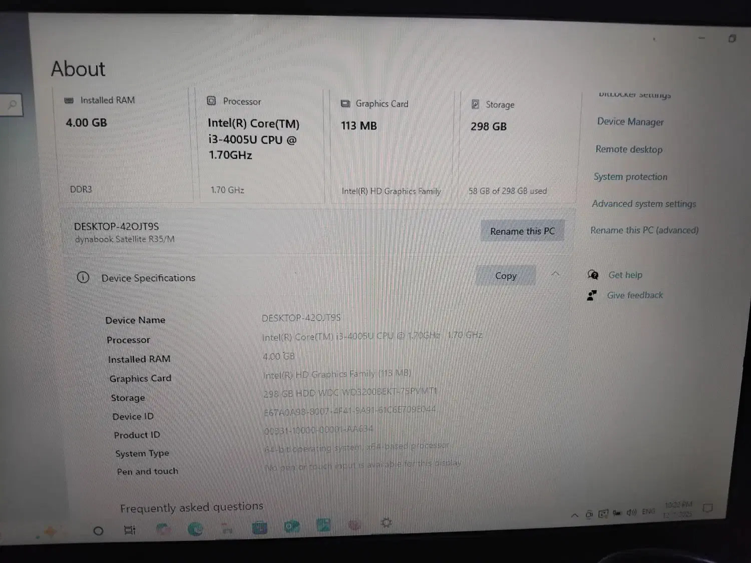 لبتاب Toshiba|رایانه همراه|قیامدشت - خاورشهر, |دیوار
