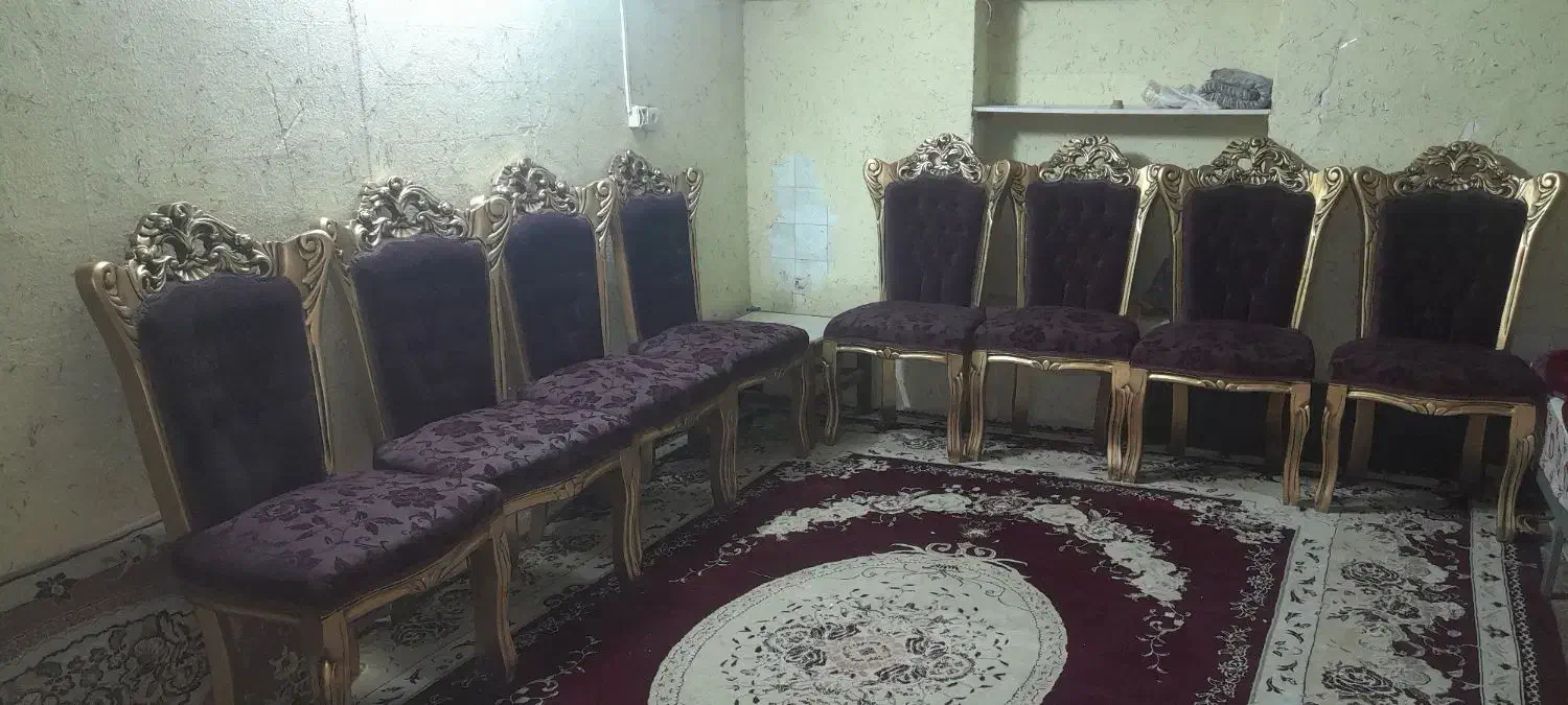 صندلی چوب جنگلی هشت عدد|میز و صندلی غذاخوری|مشهد, کوی المهدی|دیوار