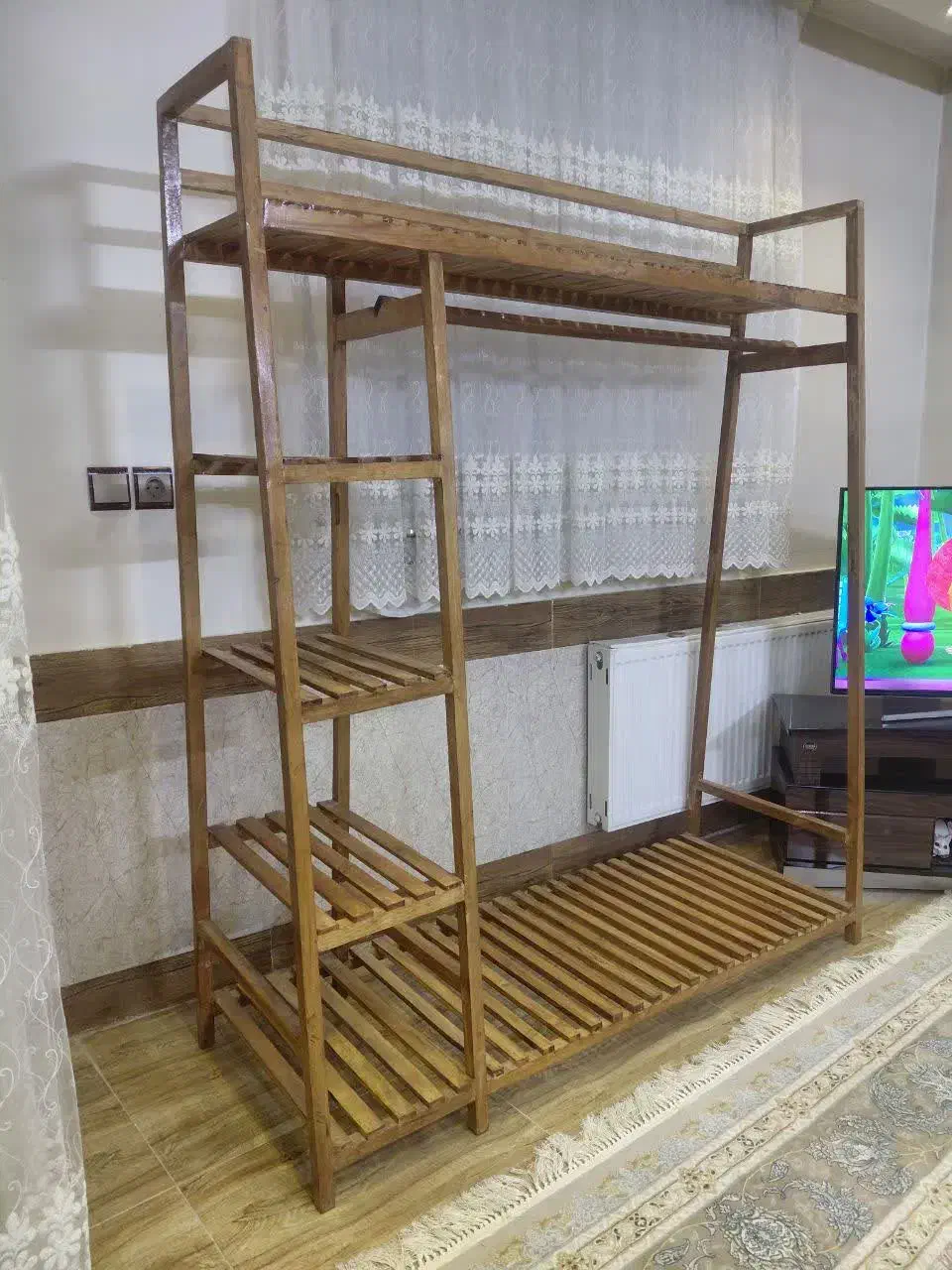 رگال لباس چوبی بزرگ|بندرخت و رختآویز|فلاورجان, |دیوار