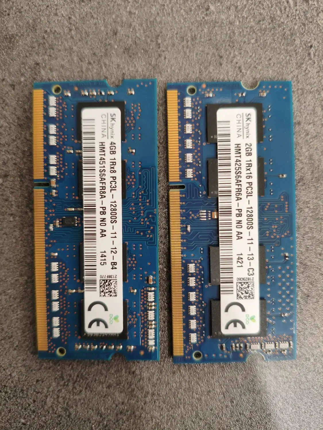 دو عدد رم لپتاپ|قطعات و لوازم جانبی رایانه|تهران, دانشگاه شریف|دیوار