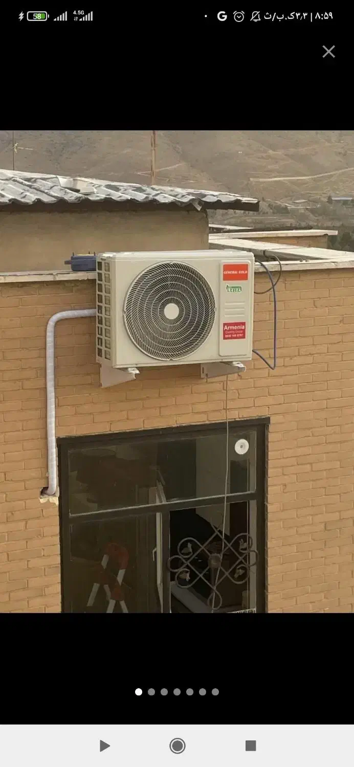 اسپیلت|کولر گازی و فن‌کوئل|بیرجند, |دیوار