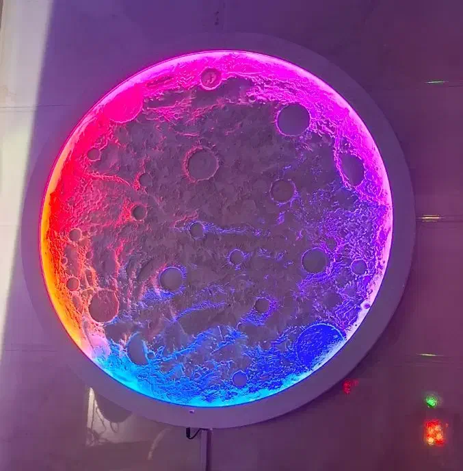 تابلو ماه 3 بعدی|تابلو، نقاشی، عکس|ساوه, |دیوار