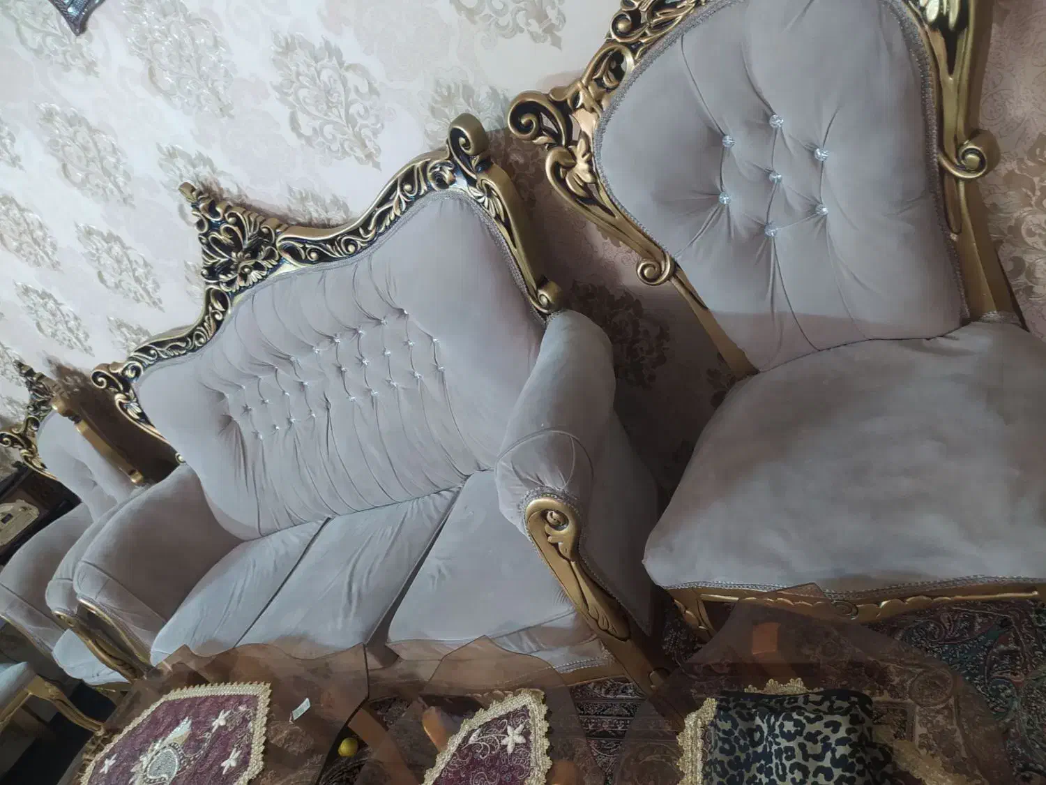 مبل سلطنتی|مبلمان خانگی و میز عسلی|زنجان, |دیوار