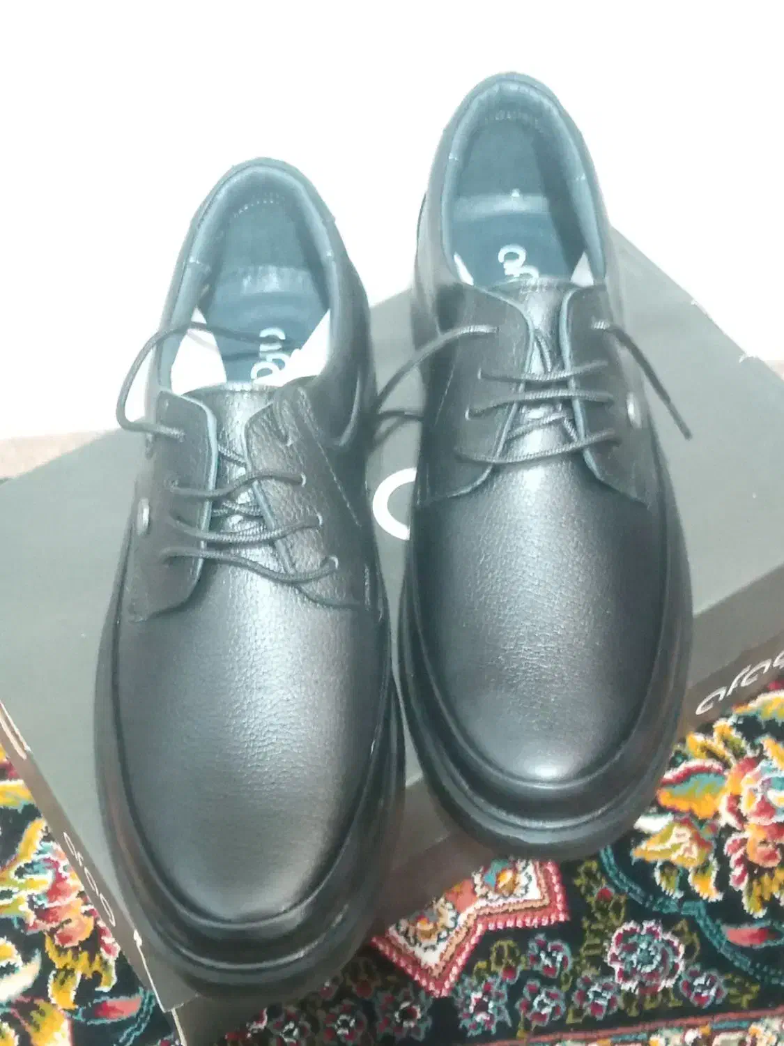 کفش مردانه مشکی چرم.مارک آفاق سایز 42|کیف، کفش، کمربند|مرودشت, ژیان|دیوار