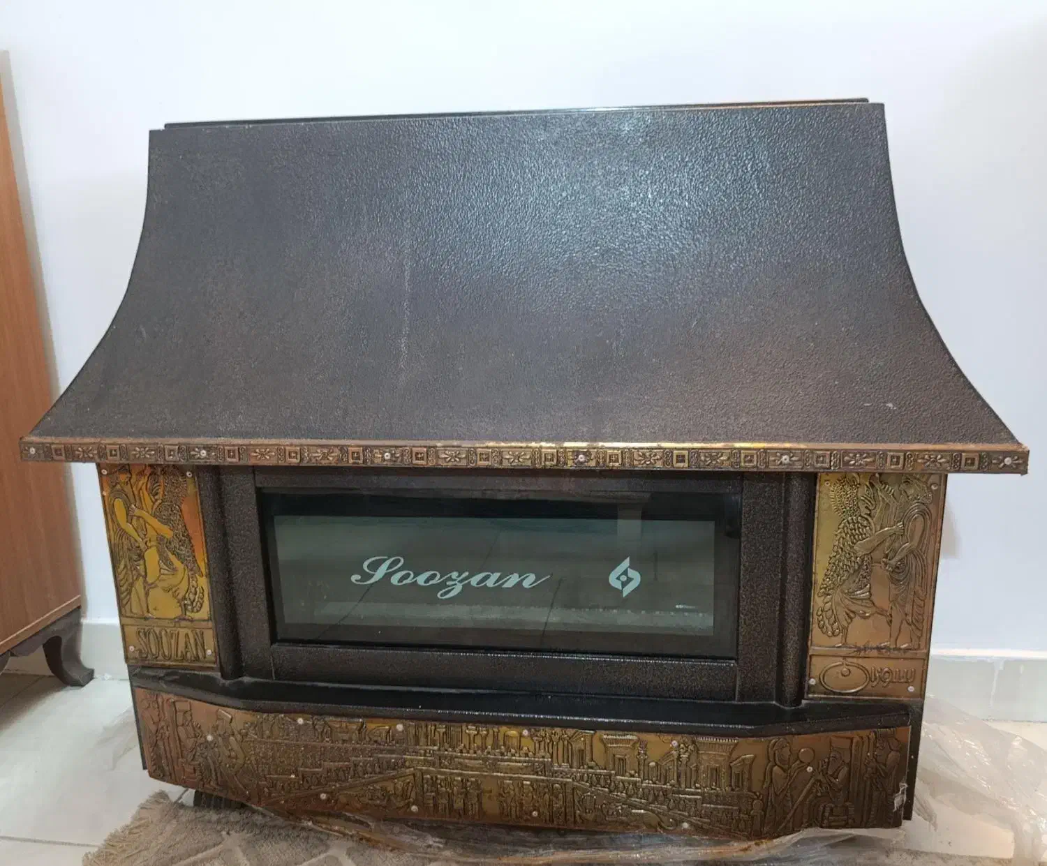 بخاری طرح شومینه|بخاری، هیتر، شومینه|قرچک, شهرک مهستان|دیوار