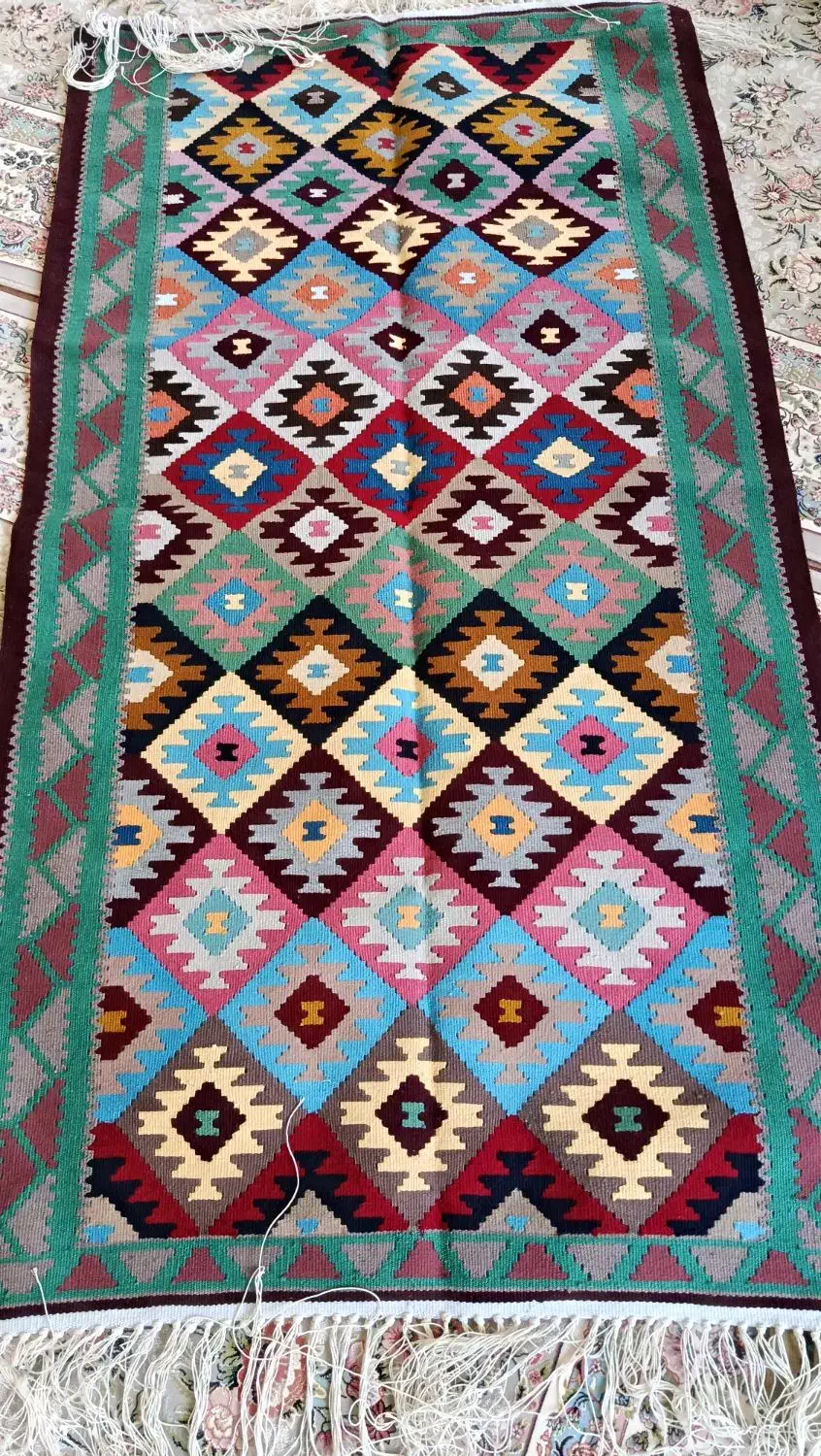 گلیم دستبافت اعلا|گلیم، جاجیم، گبه|سنندج, |دیوار