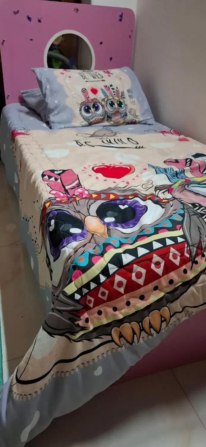 تخت یکنفره نوجوان کشودار + پهلوتختی کشودار|تخت و سرویس خواب|امیرکلا, |دیوار