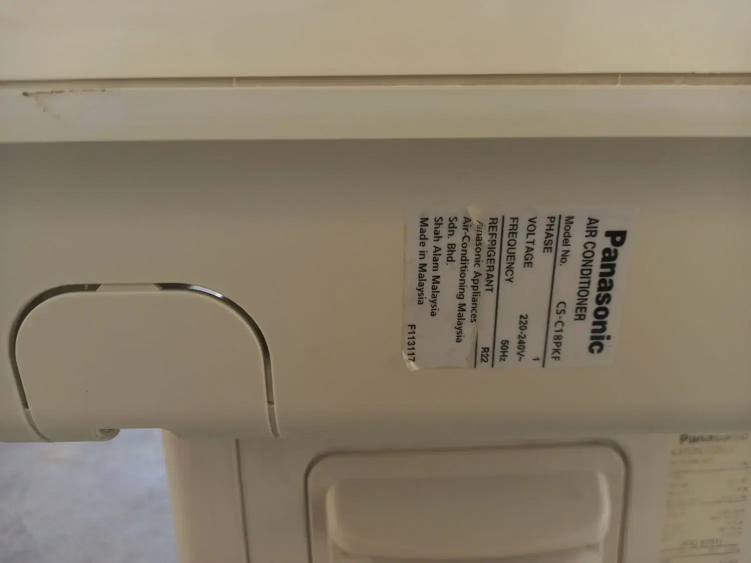 اسپیلت ۱۸ هزار پاناسونیک|کولر گازی و فن‌کوئل|کازرون, |دیوار