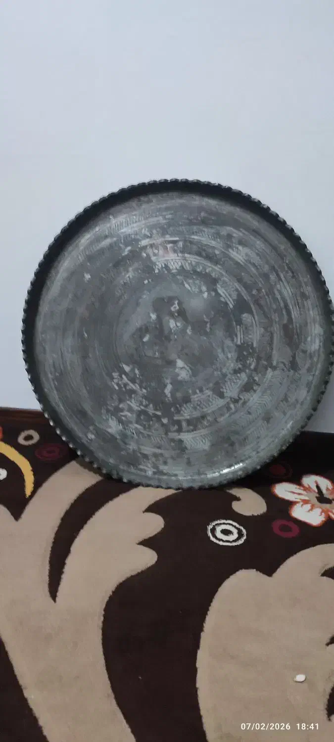 سلام سینی مسی قدیمی|کلکسیون اشیاء عتیقه|زنجان, |دیوار