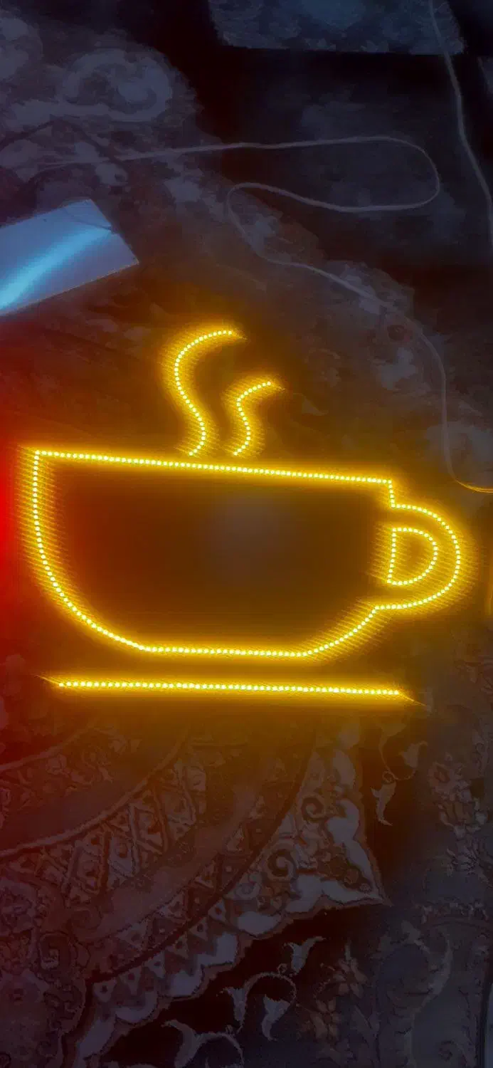 تابلو ال ای دی چشمک زن|کافیشاپ و رستوران|اندیشه, اندیشه فاز ۱|دیوار