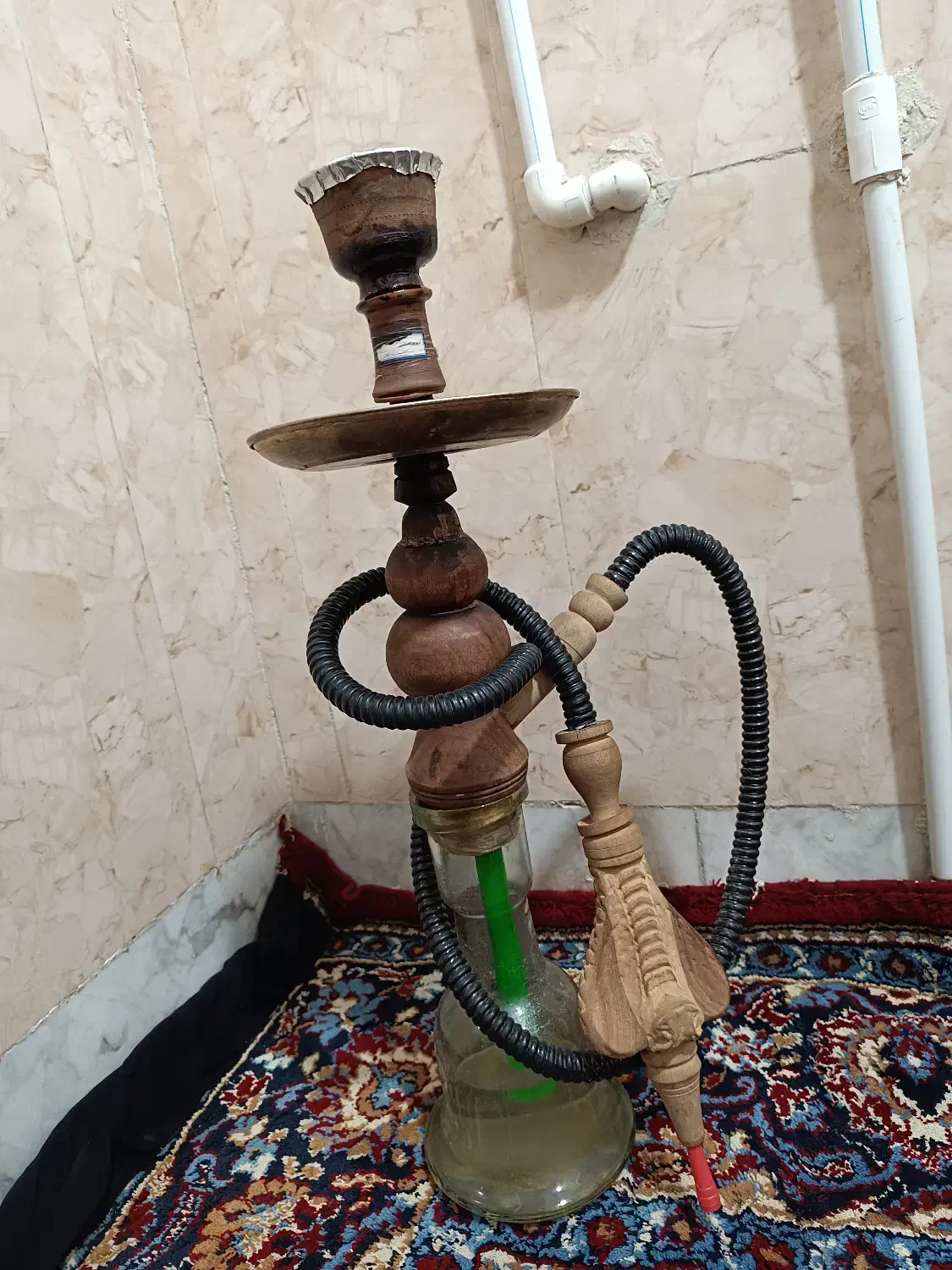 قلیان دوسیب گردو|کلکسیون و سرگرمی|کرمانشاه, |دیوار