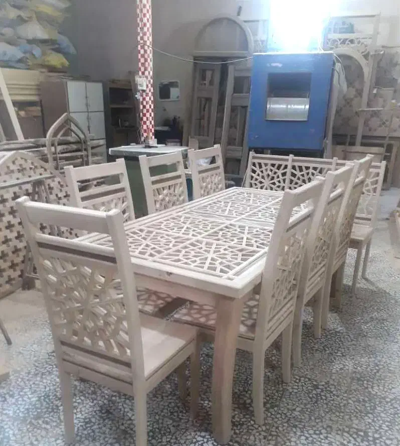 میز صندلی چوبی فلزی|میز و صندلی غذاخوری|مرودشت, دولت آباد|دیوار