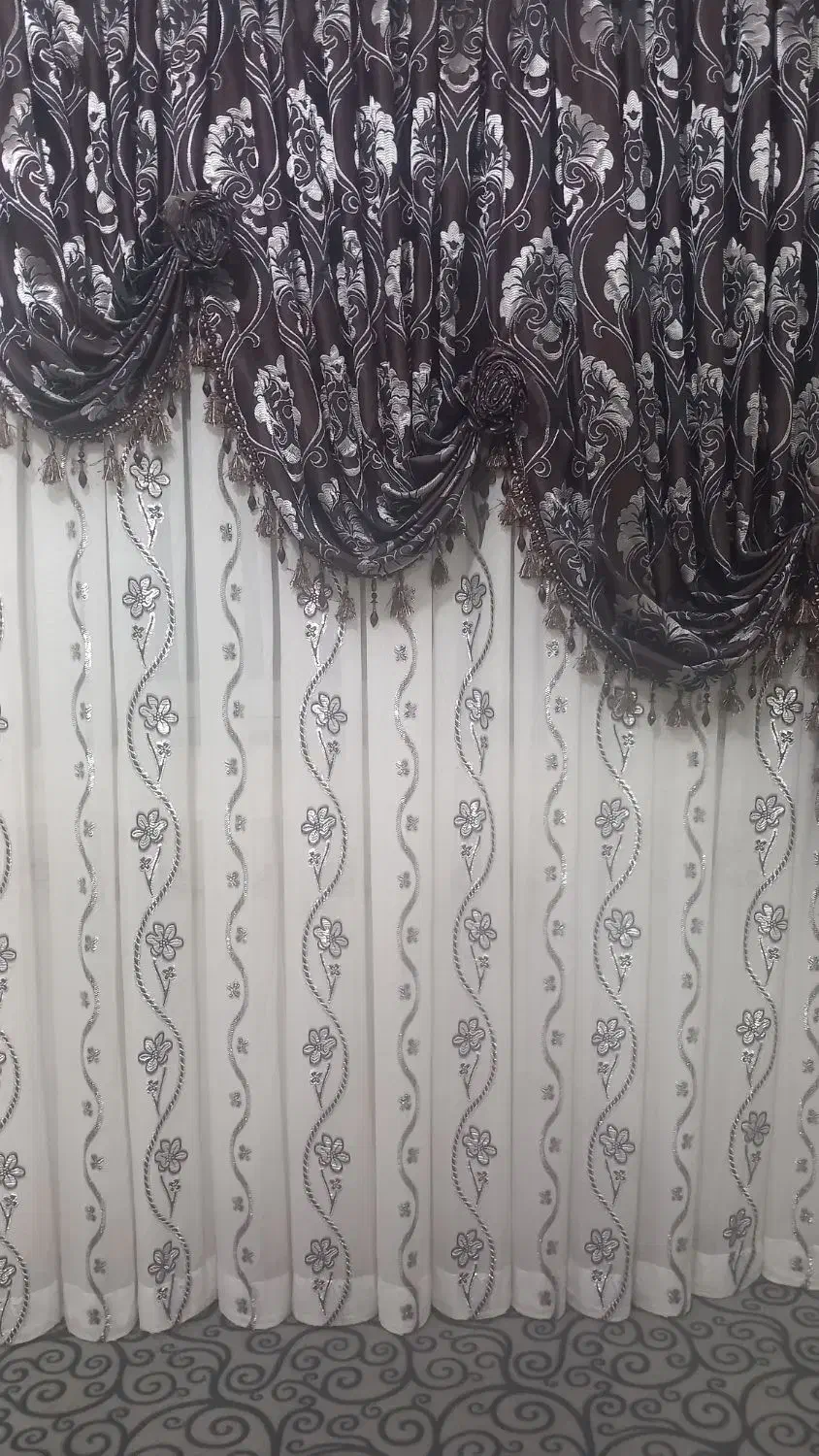 پرده پذیرایی به فروش میرسد|پرده، رانر، رومیزی|علی‌آباد کتول, |دیوار