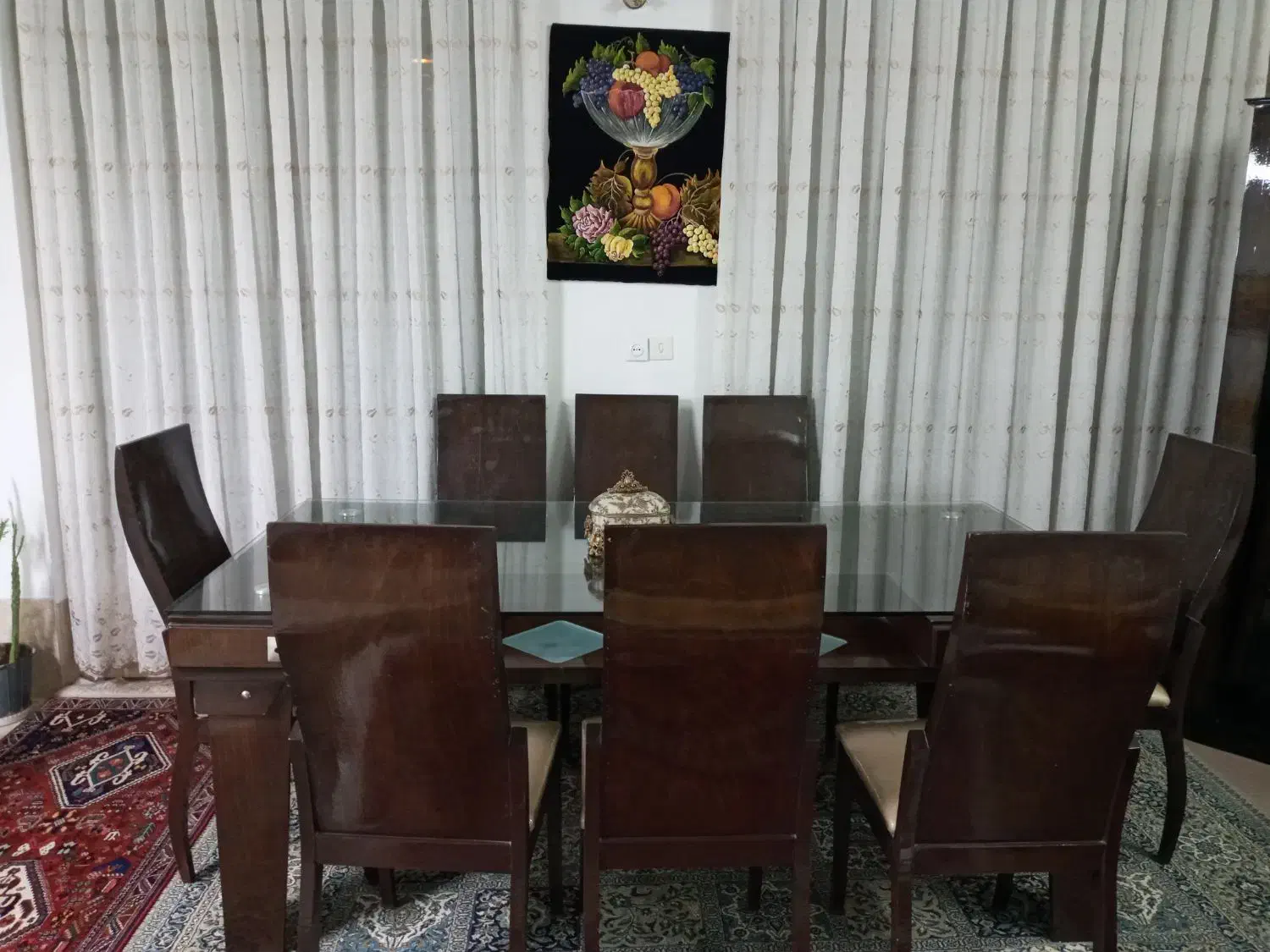 ناهارخوری ۸نفره نونو و ویترین|میز و صندلی غذاخوری|آباده, |دیوار