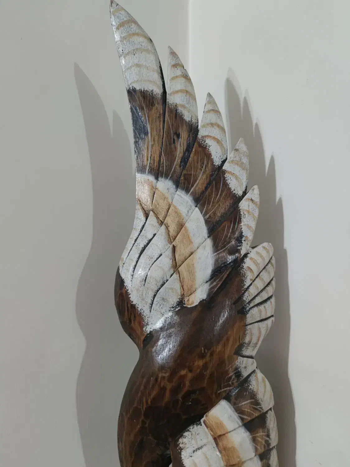 پرنده چوبی|مجسمه، تندیس، ماکت|رشت, خمیران زاهدان|دیوار