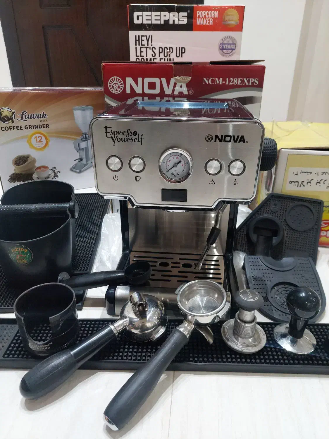 اسپرسوساز و قهوه ساز اصلی نوا NOVA NCM-128EXPS|سماور، چای‌ساز، قهوه‌ساز|اهواز, کیانپارس |دیوار