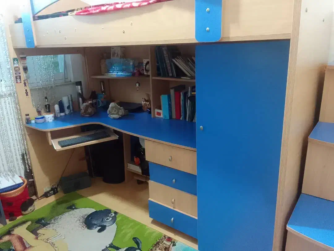 تخت دو طبقه|تخت و سرویس خواب|رشت, آزادگان|دیوار