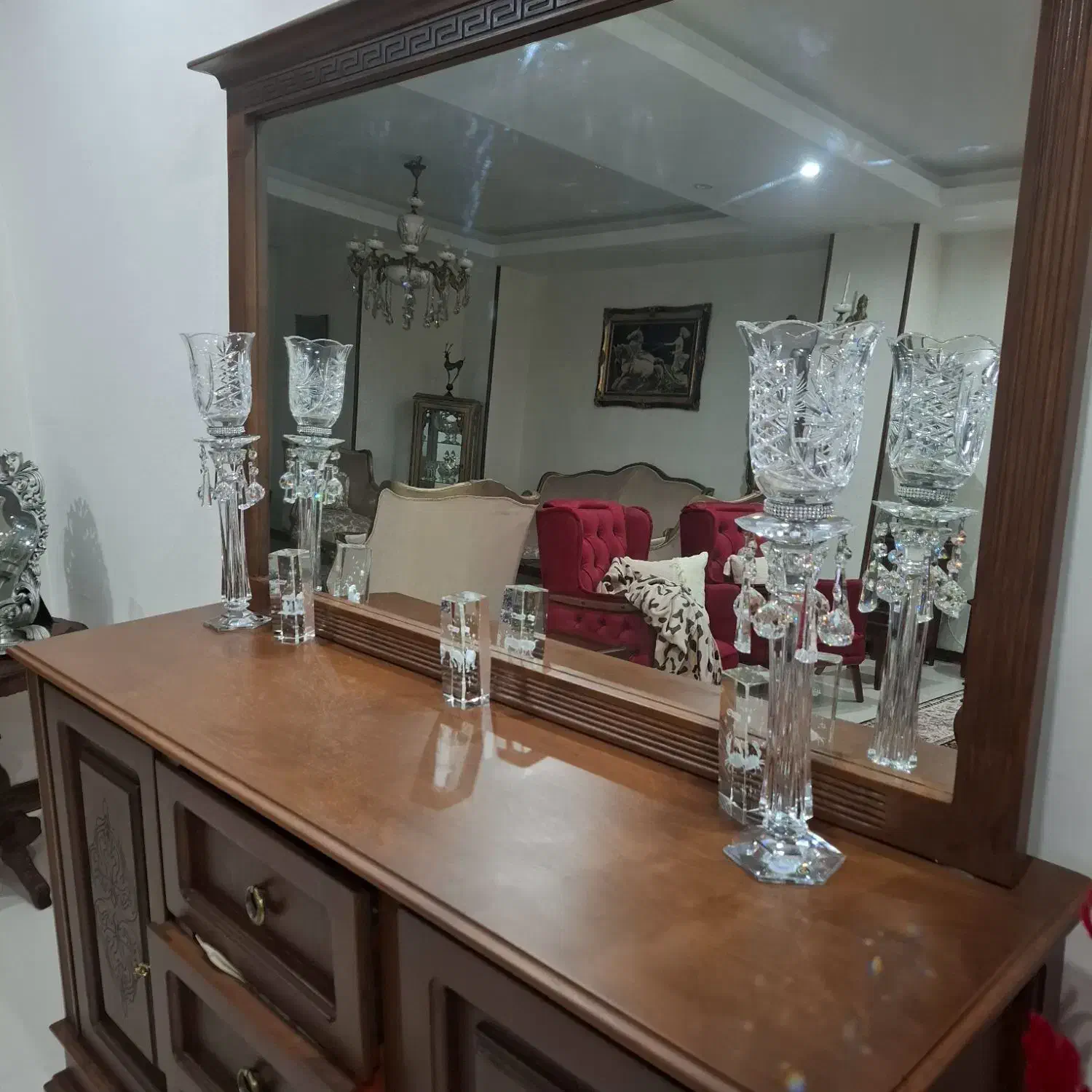 شمعدان کریستال|چراغ خواب و آباژور|کرج, گوهردشت|دیوار