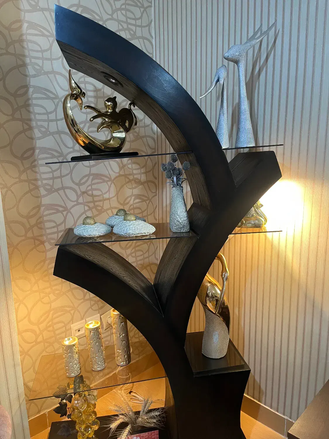 بوفه تزئینی با تمام وسایل، بهترین جنس|بوفه، ویترین، کنسول|بندرعباس, |دیوار