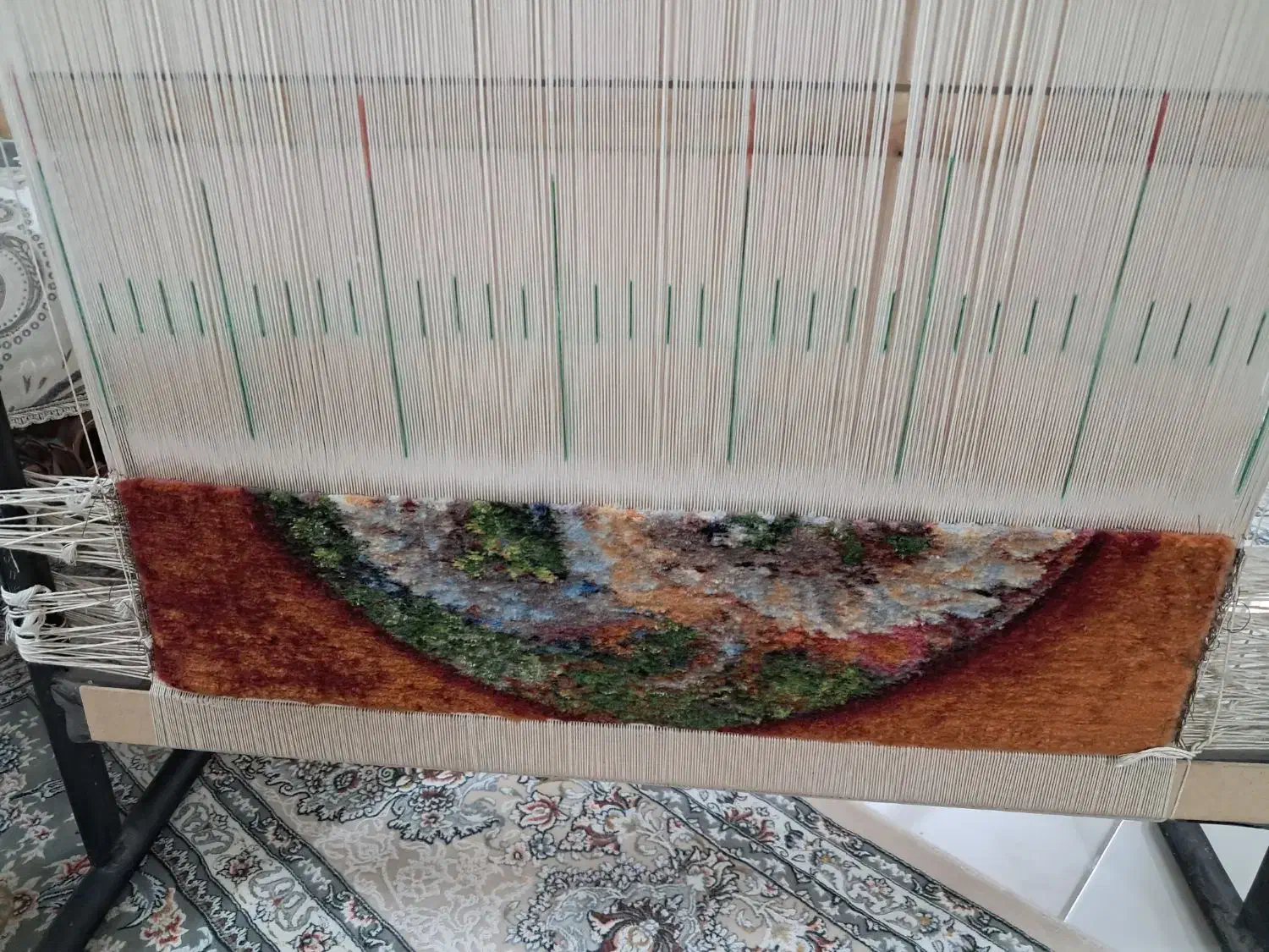 تابلو فرش چله ابریشم|تابلو فرش|تهران, جمهوری|دیوار