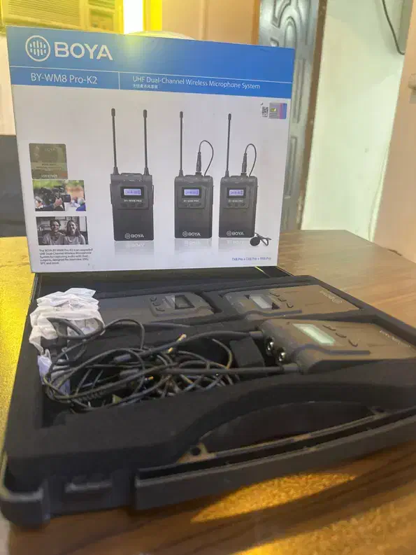 میکروفون وایرلس UHF بویا دو کاناله (مدل K2 Pro)|دوربین عکاسی و فیلم‌برداری|بندرعباس, |دیوار