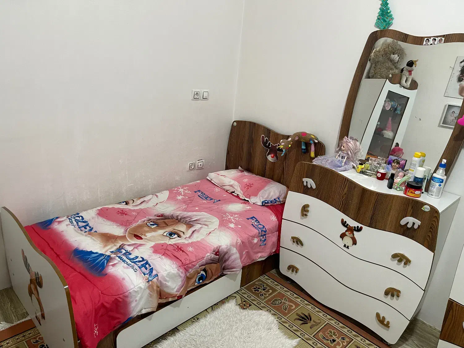 سرویس خواب کودک و‌نوجوان|تخت و سرویس خواب|شهرکرد, |دیوار