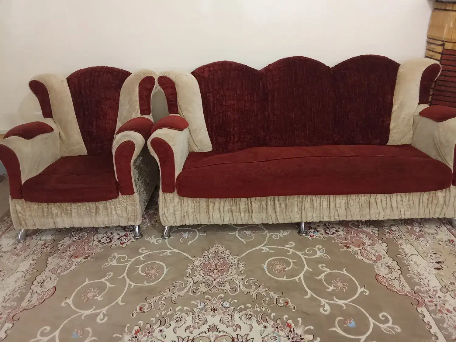 مبل راحتی 7 نفره|مبلمان خانگی و میز عسلی|دامغان, |دیوار