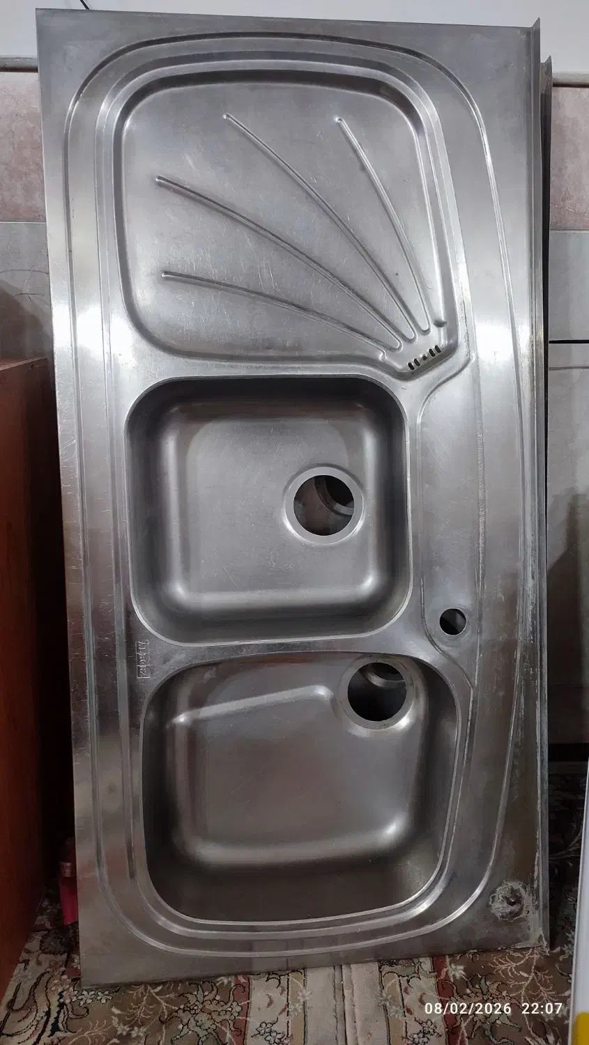 سینک دولگنه|آب‌چکان و نظم‌دهنده ظروف|قم, نیروگاه|دیوار