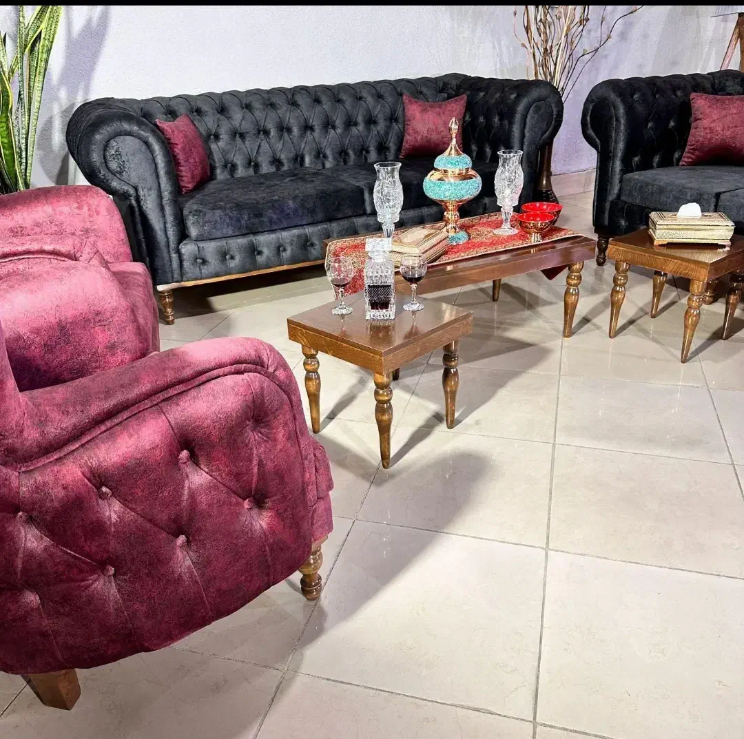 مبل چستر فیلد اصل تمام لمسه دستی شرکتی 7 نفره|مبلمان خانگی و میز عسلی|سنندج, |دیوار