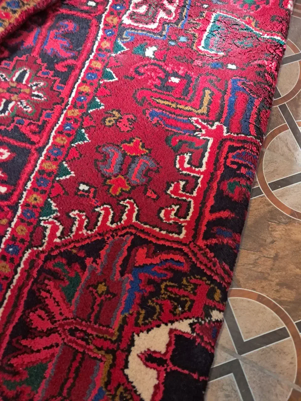 فروش فرش ۹متری دستبافت|فرش|هشترود, |دیوار