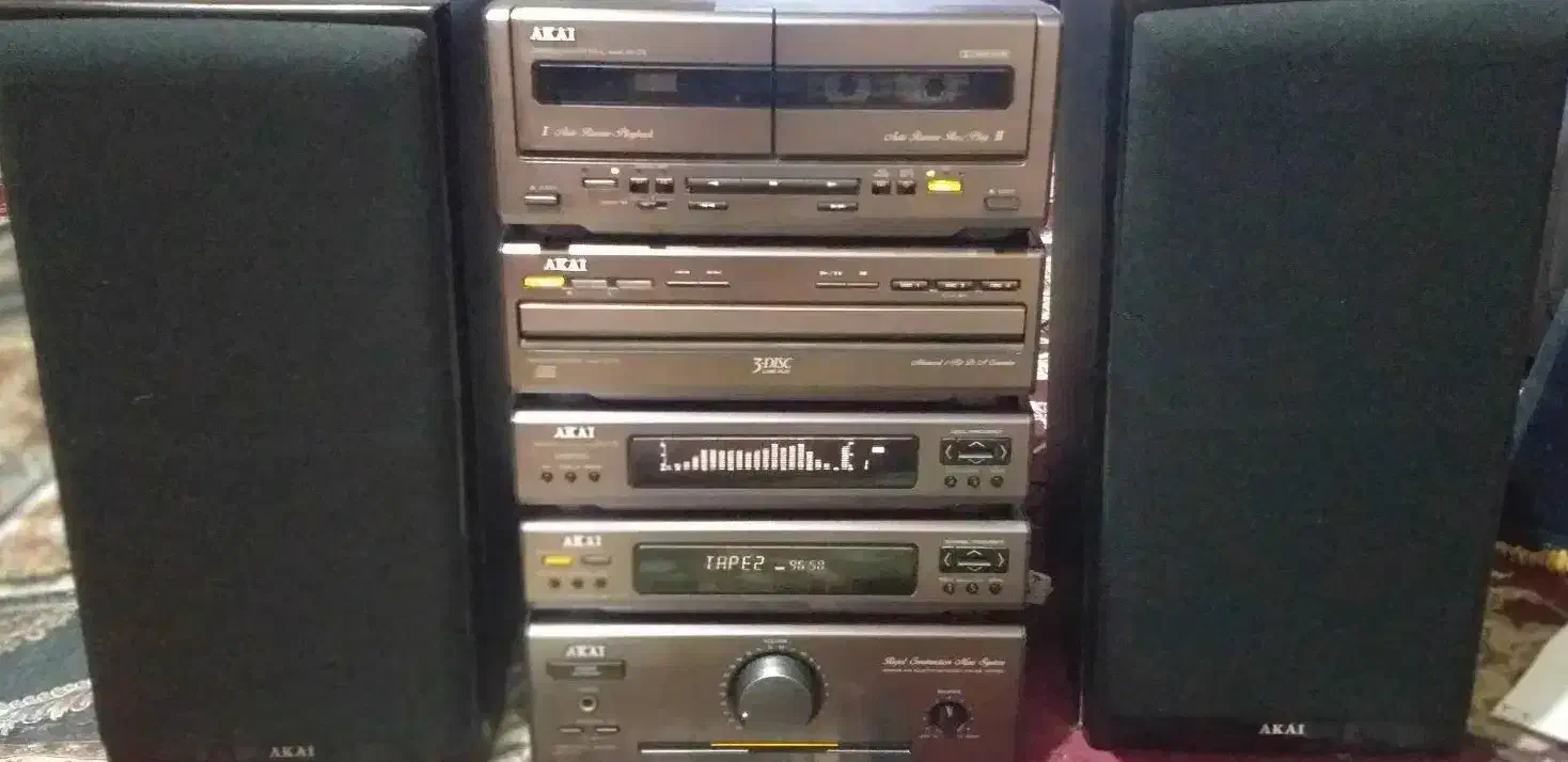 اسپیکرضبط ۵طبقه AKAIسالم کلکسیونی|سیستم صوتی خانگی|رشت, حومه رشت|دیوار