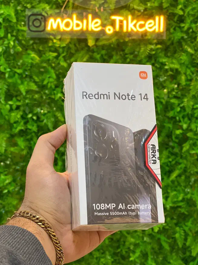 گوشیشیائومی Note 14 حافظه 256 گیگ رام 8 صفر پلمپ|موبایل|رشت, نیروی دریایی|دیوار