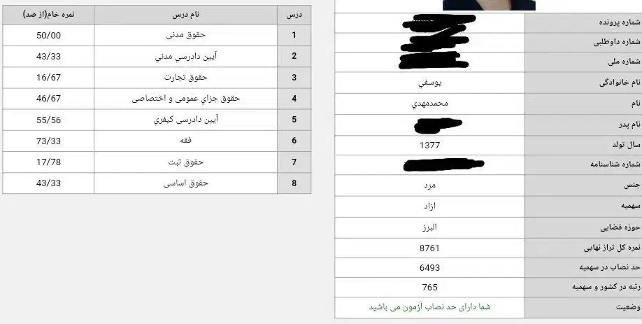 مشاوره و پشتیبانی آزمون وکالت|خدمات آموزشی|کرج, کوی کارمندان جنوبی|دیوار