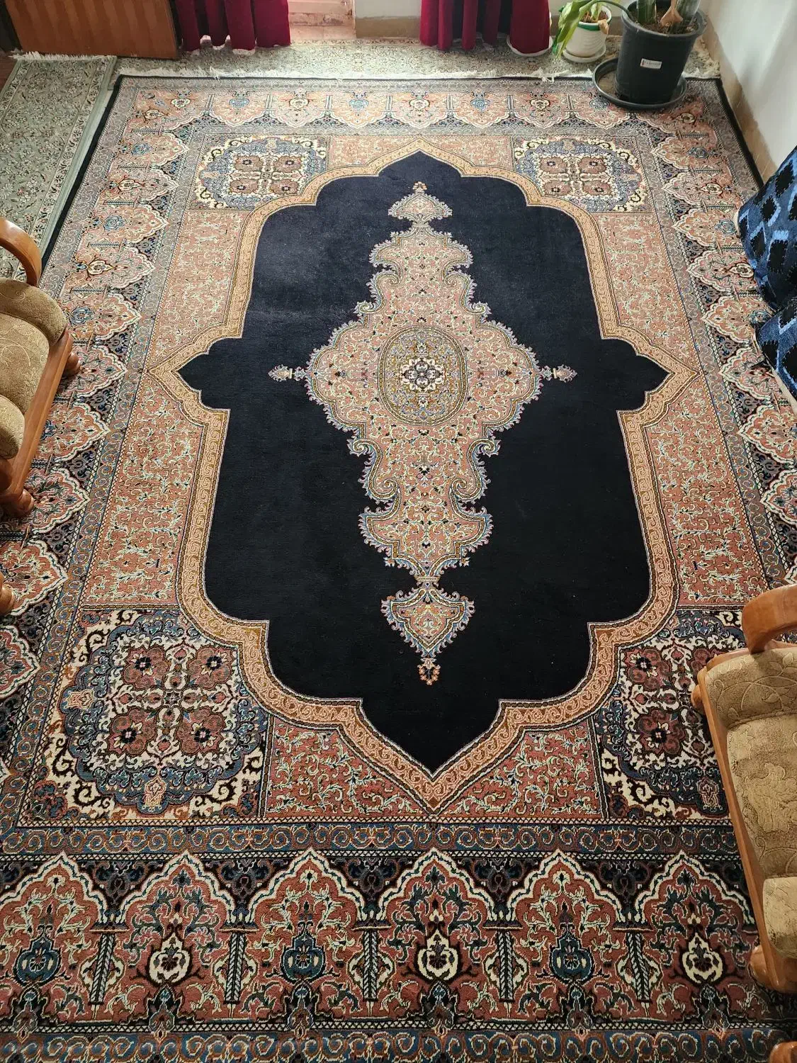 دو تخته فرش ۱۲متری در حد نو|فرش|بندر کنگان, |دیوار