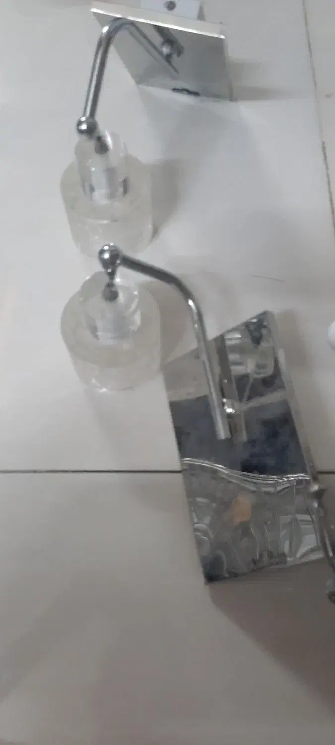 دوتا لوستر پایه دیواری و یک لوستر سقفی کریستال|لوستر و چراغ آویز|مشهد, نوید|دیوار