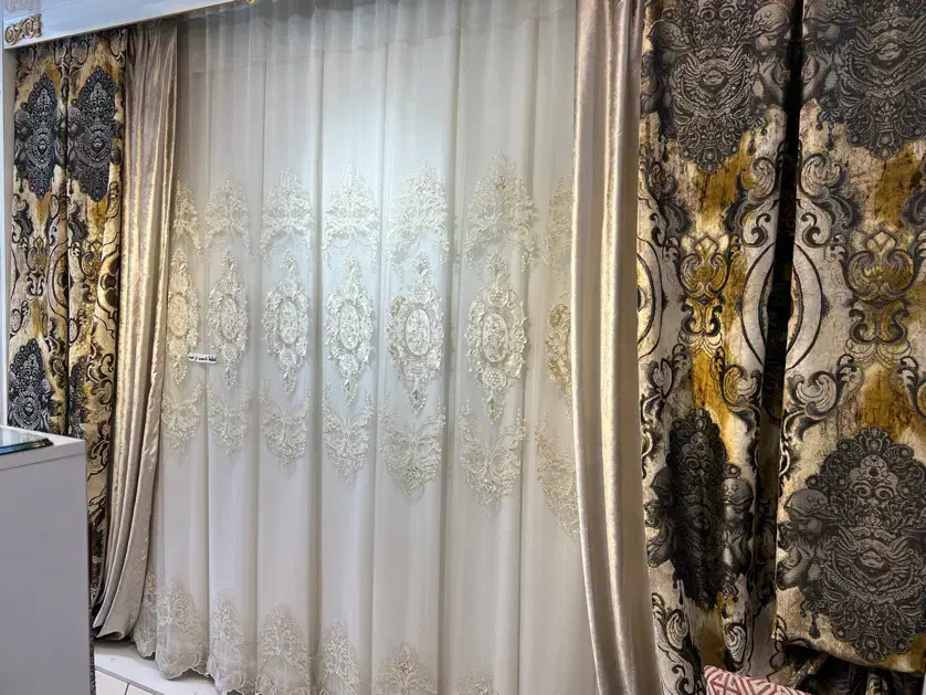 پرده سالن پذیرایی|پرده، رانر، رومیزی|کرج, گوهردشت|دیوار