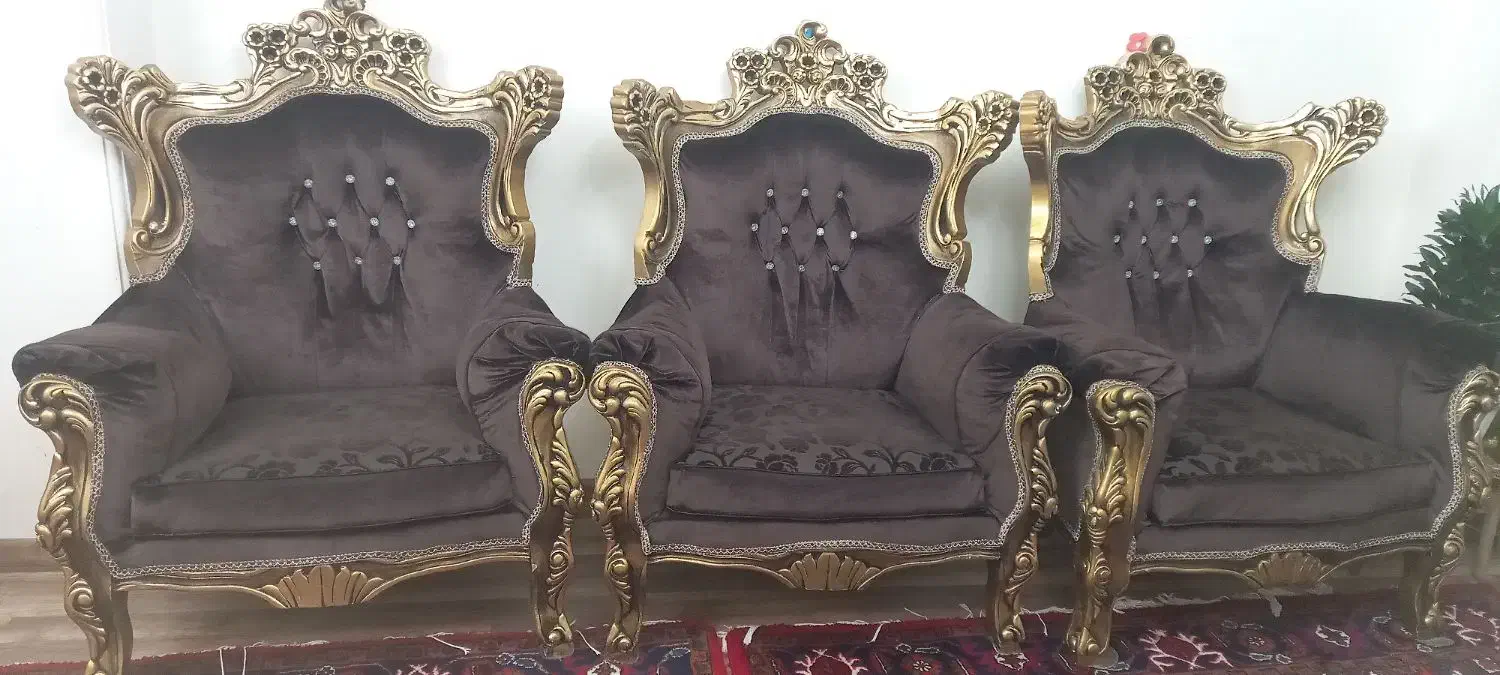 مبل سلطنتی ۸ نفره|مبلمان خانگی و میز عسلی|تبریز, |دیوار