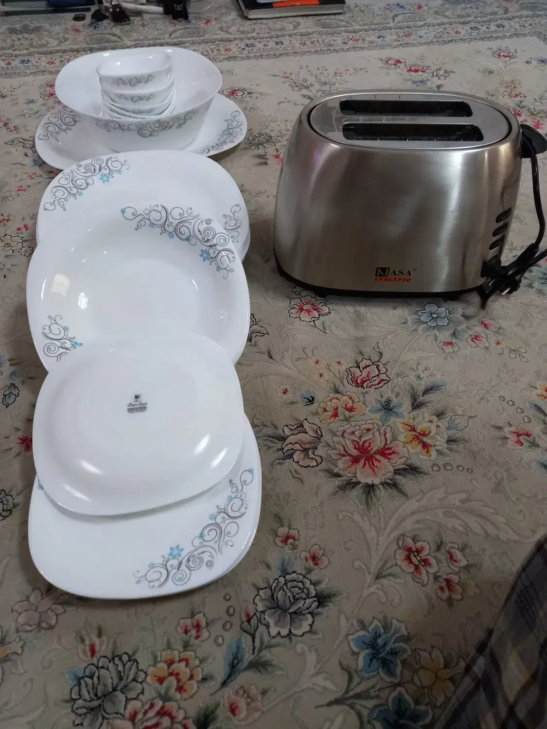 چینی پارس اپال و توستر|ظروف سرو و پذیرایی|رشت, پیرکلاچای|دیوار