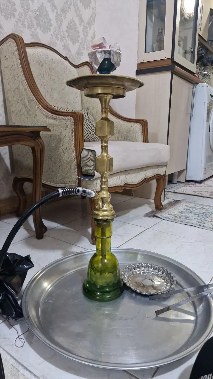 تنه قلیون سنگین|کلکسیون اشیاء عتیقه|تهران, شهرک صادقیه|دیوار